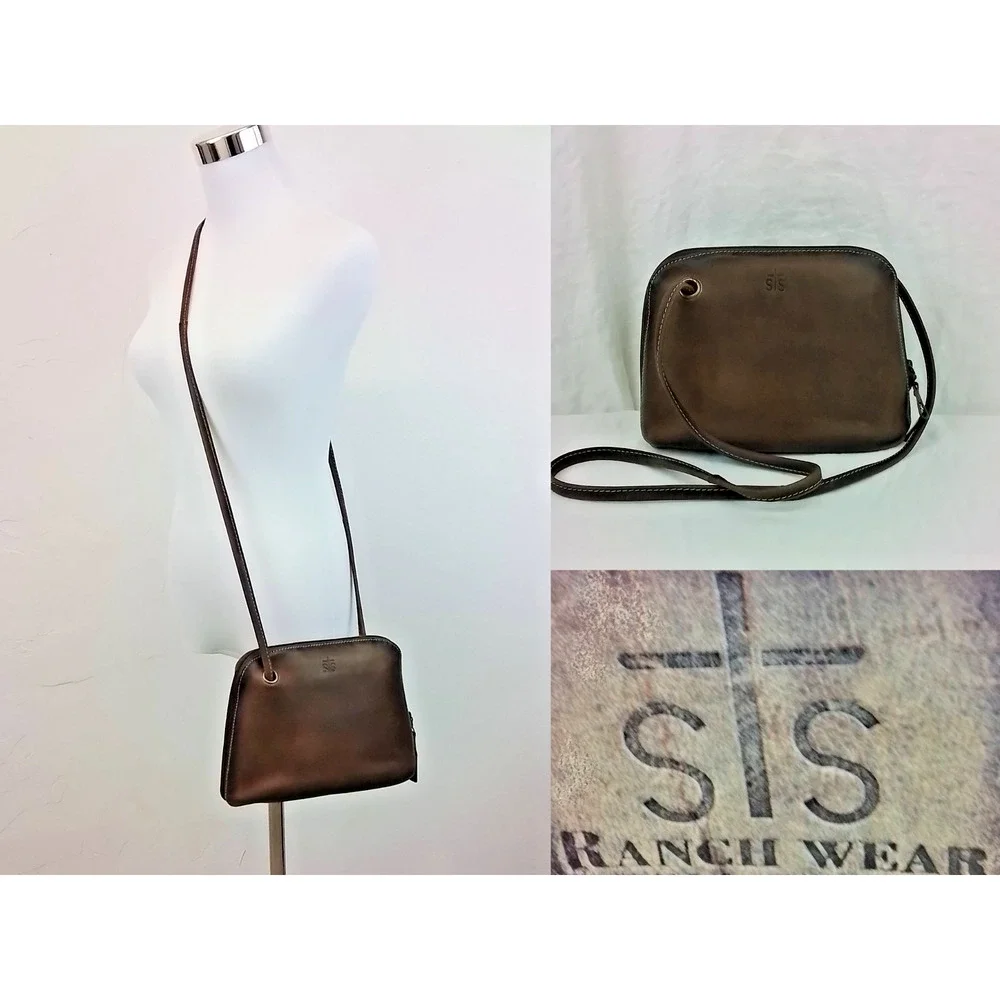 STS Ranchwear Brown Leather Crossbody Shoulder Bag